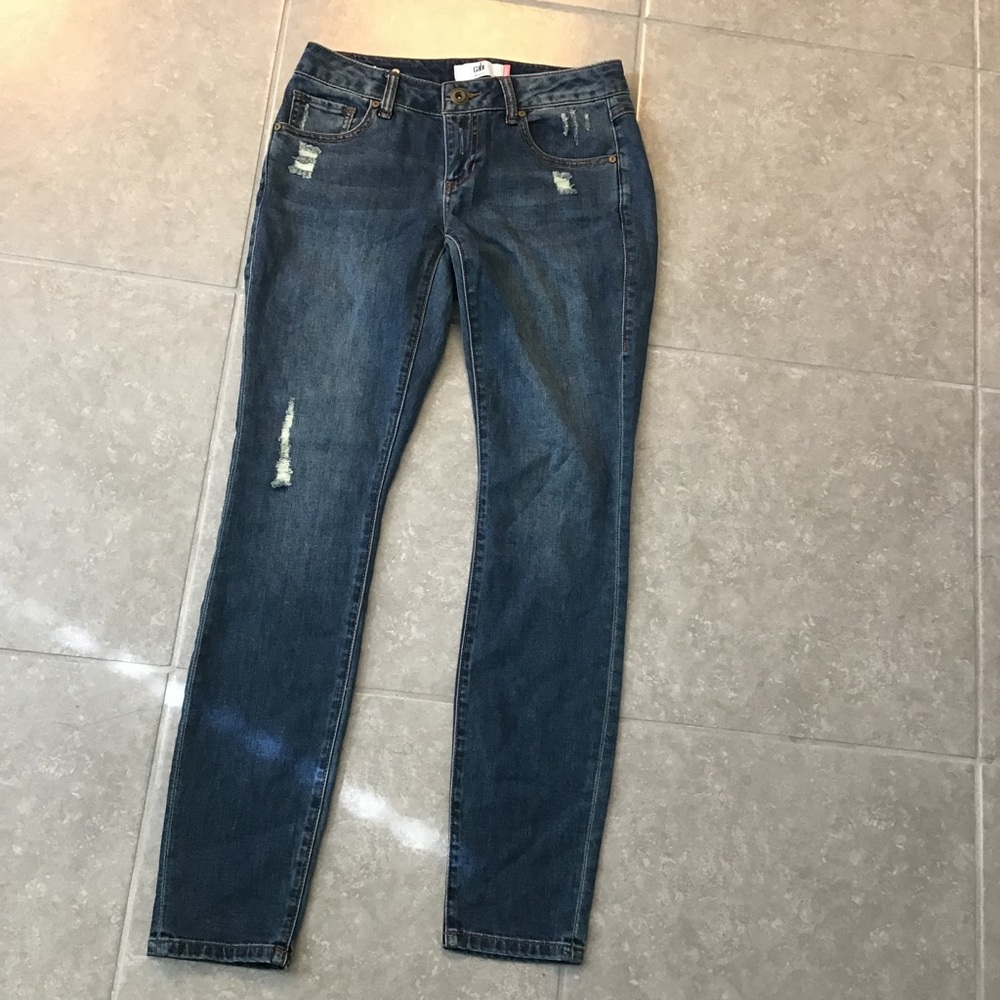 CAbi distressed skinny jeans